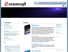 Tablet Screenshot of esumsoft.com